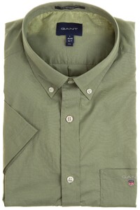 Gant The Broadcloth Short Sleeve Overhemd Kalamata Green