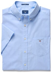 Gant The Broadcloth Short Sleeve Shirt Hamptons Blue