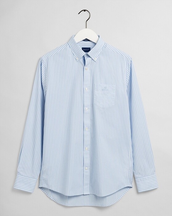 Gant The Broadcloth Stripe Overhemd Capri Blue