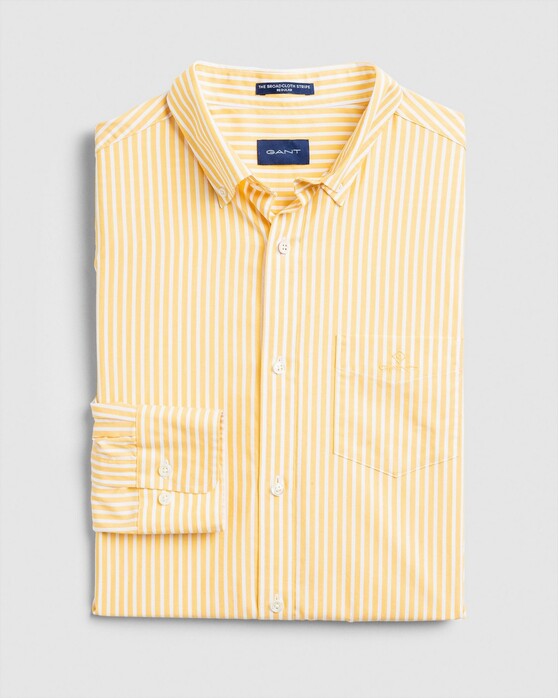 Gant The Broadcloth Stripe Overhemd Mimosa Yellow