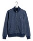 Gant The Original Full Zip Cardigan Vest Blue Melange