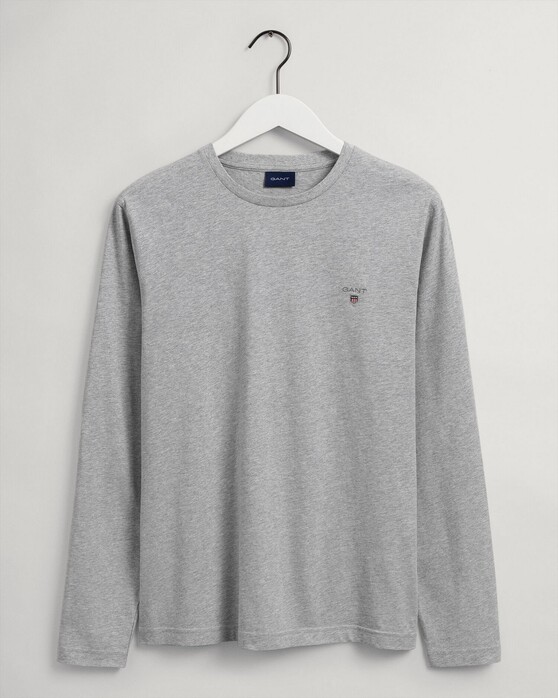 Gant The Original Long Sleeve T-Shirt Light Grey