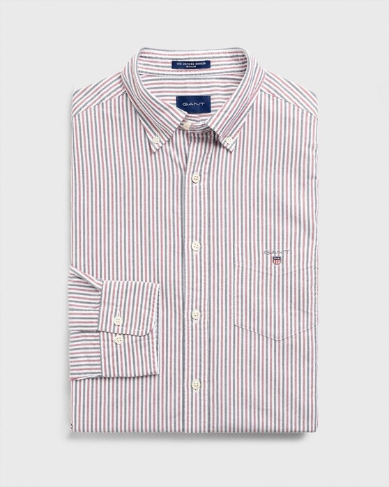 Gant The Oxford 2 Color Banker Overhemd Mahonie Rood