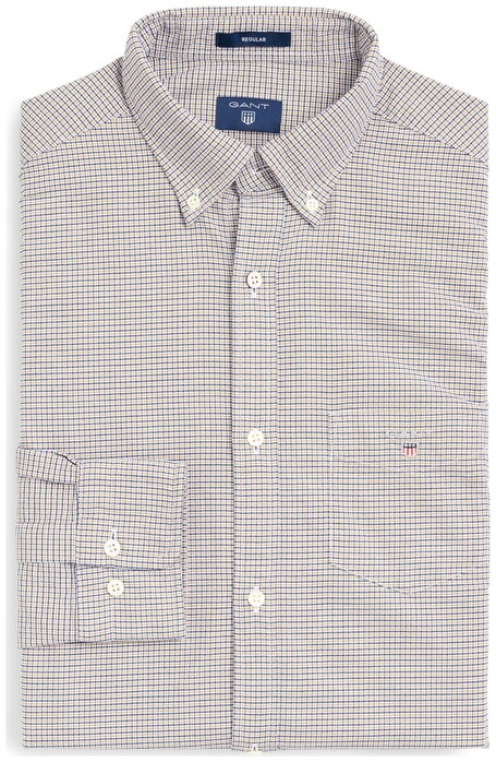 Gant The Oxford Check Overhemd Persian Blue