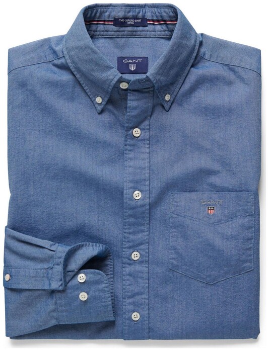Gant The Oxford Shirt Fitted Overhemd Navy