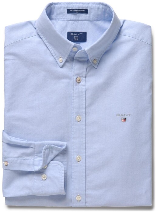 Gant The Oxford Slim-Fit Shirt Overhemd Capri Blue