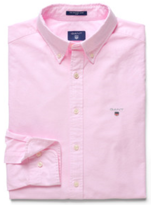 Gant The Oxford Slim-Fit Shirt Overhemd Zacht Roze