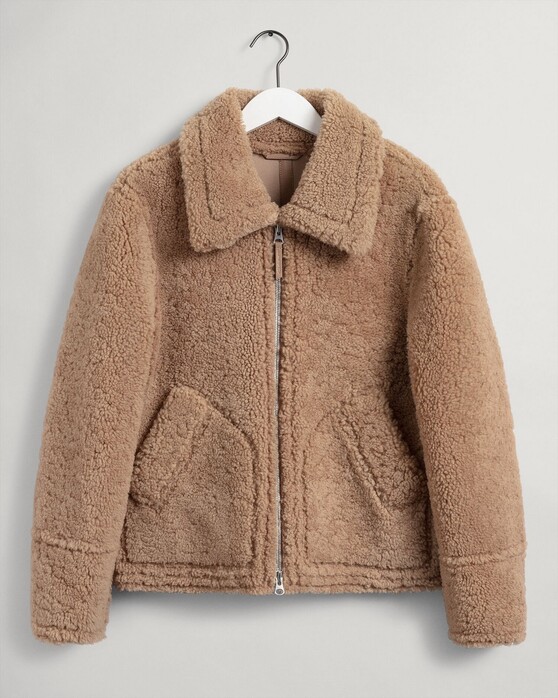 Gant The Shearling Jacket Warm Khaki