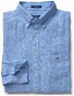Gant The Slim Linen Shirt Overhemd Capri Blue