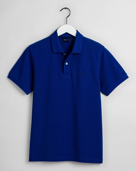 Gant The Summer Pique Polo Poloshirt College Blue