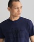 Gant Tonal Archive Shield T-Shirt Avond Blauw