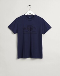 Gant Tonal Archive Shield T-Shirt Evening Blue