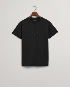 Gant Tonal Archive Shield T-Shirt Zwart