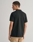 Gant Tonal Graphic Logo Shield Short Sleeve Poloshirt Black