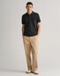 Gant Tonal Graphic Logo Shield Short Sleeve Poloshirt Black