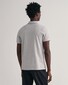 Gant Tonal Graphic Logo Shield Short Sleeve Poloshirt Grey Melange