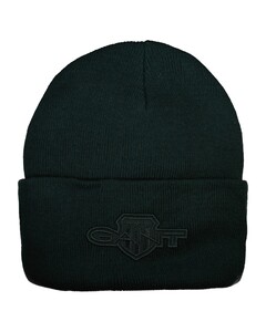 Gant Tonal Shield Badge Beanie Cap / Beanie Tartan Green