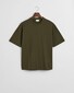 Gant Tone-on-Tone Logo Short Sleeve Organic Cotton T-Shirt Juniper Green