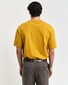 Gant Tone-on-Tone Logo Short Sleeve Organic Cotton T-Shirt Maple Yellow