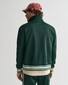 Gant Track Jacket Zipper Yarn Dyed Ribbing Vest Tartan Green