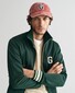 Gant Track Jacket Zipper Yarn Dyed Ribbing Vest Tartan Green