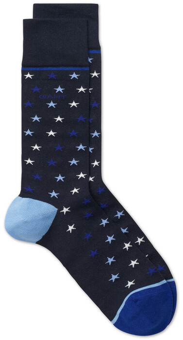 Gant Tri Color Star Socks Navy