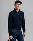 Gant Triangle Texture Uni Half Zip Pullover Evening Blue