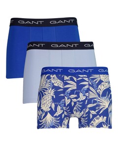 Gant Tropical Print Trunk 3Pack Ondermode Rich Blue