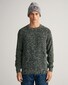 Gant Twisted Cotton C-Neck Rib Details Pullover Storm Green