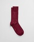 Gant Two-Color Rib Socks Rich Wine