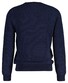 Gant Two Tone Textured Crew Neck Pullover Marine Melange