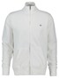 Gant Two-Way Front Zip Sweat Cardigan Eggshell