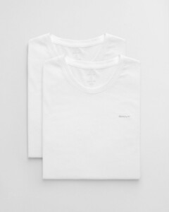 Gant Uni Color 2Pack Crew Neck T-Shirt White