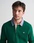 Gant Uni Color Chambray Heavy Rugger Twill Collar Pullover Deep Forest Green