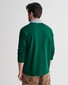 Gant Uni Color Chambray Heavy Rugger Twill Collar Pullover Deep Forest Green