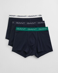 Gant Uni Color Contrast Trunk 3Pack Ondermode Diep Groen