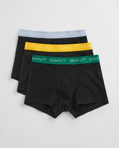 Gant Uni Color Contrast Trunk 3Pack Ondermode Zwart
