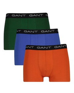 Gant Uni Color Contrast Waistband Trunk 3Pack Underwear Deep Orange