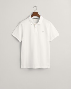 Gant Uni Color Cotton Archive Shield Embroidery Polo Wit