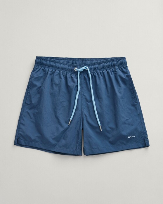 Gant Uni Color Drawstring Swim Short Dusty Blue Sea