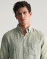 Gant Uni Color Linen Button Down Shirt Kalamata Green