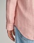 Gant Uni Color Linen Button Down Shirt Peachy Pink