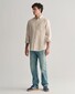 Gant Uni Color Linen Button Down Shirt Sand