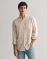 Gant Uni Color Linen Button Down Shirt Sand