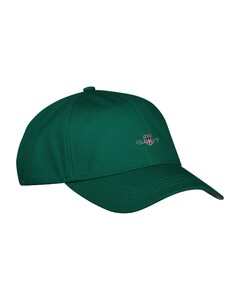 Gant Uni Color Organic Cotton Twill Shield Embroidery Cap Diep Groen