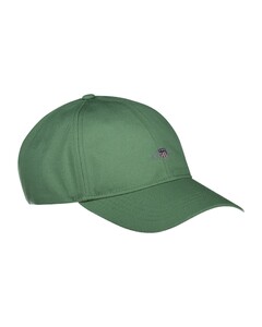 Gant Uni Color Organic Cotton Twill Shield Embroidery Cap Kalamata Green