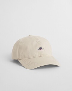 Gant Uni Color Organic Cotton Twill Shield Embroidery Cap Putty