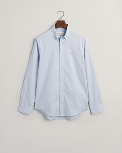 Gant Uni Color Pinpoint Oxford Button Down Overhemd Licht Blauw