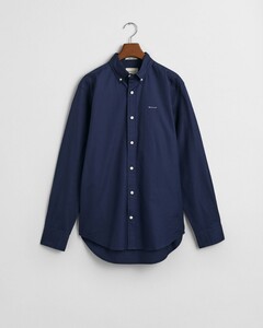 Gant Uni Color Pinpoint Oxford Button Down Shirt Marine