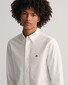 Gant Uni Color Slim Stretch Oxford Button-Down Overhemd Wit